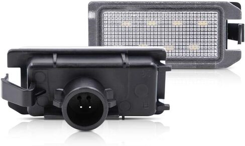 NSLUMO مجموعة مصابيح لوحة الترخيص LED لشركة فيات 500 2013-2019، استبدال OEM 6000K زينون أبيض 8-SMD مصباح علامة Led خالي من الأخطاء in Saudi Arabia