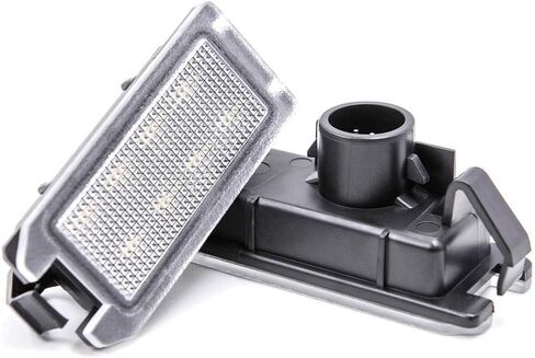 NSLUMO مجموعة مصابيح لوحة الترخيص LED لشركة فيات 500 2013-2019، استبدال OEM 6000K زينون أبيض 8-SMD مصباح علامة Led خالي من الأخطاء in Saudi Arabia