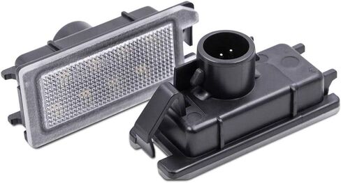 NSLUMO مجموعة مصابيح لوحة الترخيص LED لشركة فيات 500 2013-2019، استبدال OEM 6000K زينون أبيض 8-SMD مصباح علامة Led خالي من الأخطاء in Saudi Arabia