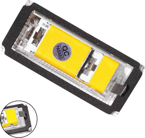 2 قطعة ضوء زينون أبيض LED للوحة الترخيص متوافق مع 1998-2005 BMW E46 4D سيدان 5D 323i 320i 325i 325xi 328i 330i 330xi Touring Rear License Tag Lights Lamp in Saudi Arabia