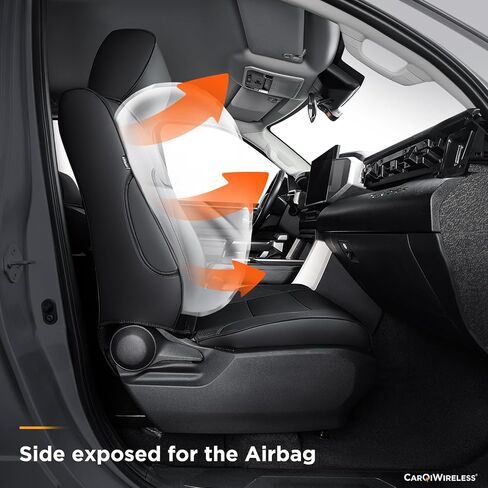 for Toyota Tundra Seat Cover 2023, for Tundra Accessories 2022-2024, Water Proof Faux Leather Cover, Fiber Black in Saudi Arabia