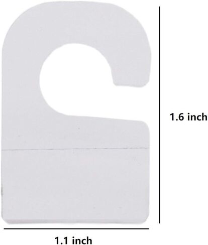 100pcs Plastic Hook Style Adhesive Hang Tabs Retail Hang Tags for Store Retail Display in Kuwait