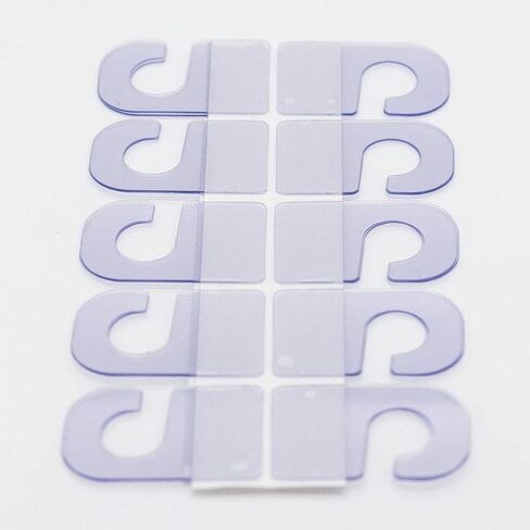 100pcs Plastic Hook Style Adhesive Hang Tabs Retail Hang Tags for Store Retail Display in Kuwait