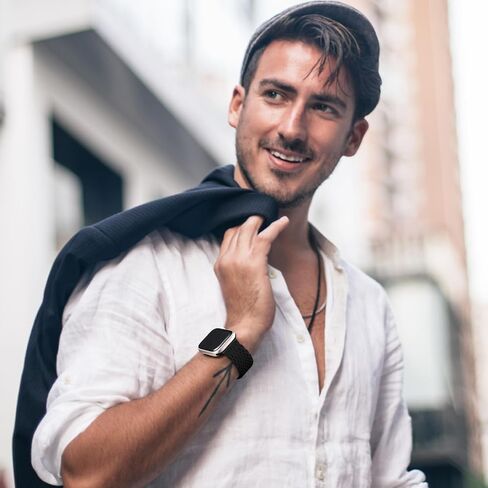 Lerobo 2 Pack Stretchy Solo Loop Compatible with Apple Watch Band 38mm 40mm 41mm 42mm 44mm 45mm 49mm Women Men,Braided Sport Strap Wristband for iWatch Band Series 9 8/7/6/5/4/3/2/1/SE Ultra/Ultra2 in Kuwait