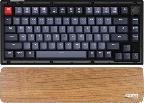 Wooden Keyboard Wrist Rest Palm Rest for Keychron K12 / Q4 / Q4 Pro / V4 / Q60 Mechanical Keyboard in Saudi Arabia