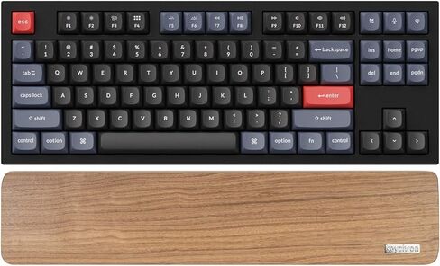 Wooden Keyboard Wrist Rest Palm Rest for Keychron K12 / Q4 / Q4 Pro / V4 / Q60 Mechanical Keyboard in Saudi Arabia