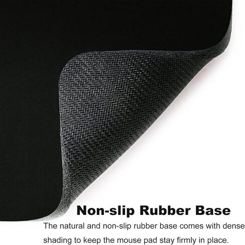 Mini Mouse Pad, Small Mouse Pad 5x6 Inch Ultra Thick Non-Slip Base Portable Washable Tiny Black Mouse Mat for Laptop Wireless Mouse Traveling in Saudi Arabia