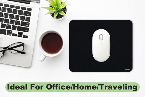 Mini Mouse Pad, Small Mouse Pad 5x6 Inch Ultra Thick Non-Slip Base Portable Washable Tiny Black Mouse Mat for Laptop Wireless Mouse Traveling in Saudi Arabia