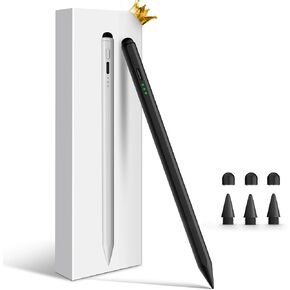 قلم لمس لجهاز iPad، قلم Apple iPad سريع الشحن لمدة 13 دقيقة، قلم نشط ثنائي الطرف، رفض راحة اليد، حساسية الإمالة، متوافق مع iPad Pro 11/12.9 بوصة، iPad 6/7/8/9/10، iPad Air 3/ 4/5، آيباد ميني 5/6 in Kuwait