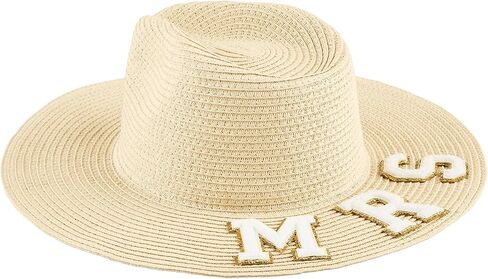 Mud Pie Women's Bride Fedora, White, One Size in Saudi Arabia