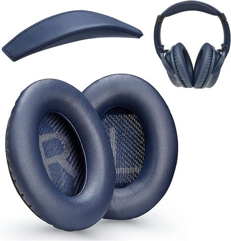 Replacement QC35 / QC35 ii earpads and QC35 Headband / QC35 ii Headband V3 pad Cushion Compatible with Bose QuietComfort 35 (QC35) and Bose QuietComfort 35 ii (QC35 ii) Headphones (Grey) in Kuwait