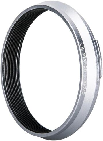 49mm Metal Lens Filter Adapter Ring for Fujifilm Fuji X100V X100F X100T X100S X100 X70 Camera & Wide Conversion Lens WCL-X100 II Installing UV CPL ND Filter Lens Cap Replace Fujifilm AR-X100 Black in Saudi Arabia