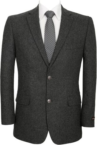 Men's Blazer Sport Coat Classic Fit Wool Blend 2 Button Business Suits Jacket in Saudi Arabia