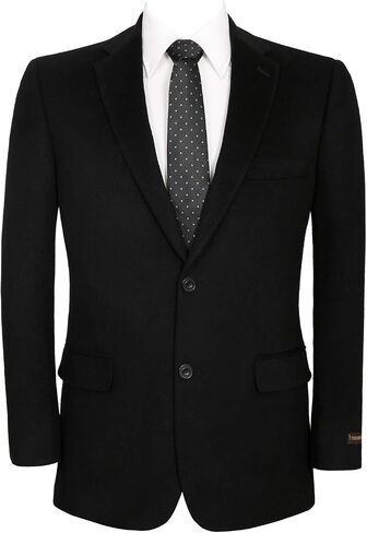 Men's Blazer Sport Coat Classic Fit Wool Blend 2 Button Business Suits Jacket in Saudi Arabia