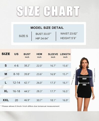 MINTLIMIT Women's Velvet Shrug Bolero Ruched 3/4 Sleeve Open Front Short Cardigans Black in Saudi Arabia