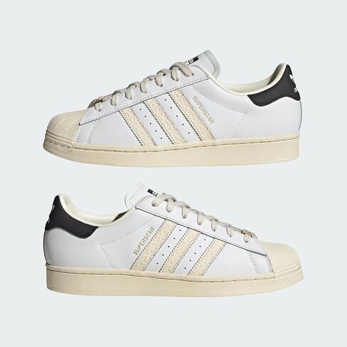adidas Originals Men's Superstar Sneaker, White/Black/Green, 10 in Saudi Arabia