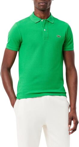 Lacoste Men's Classic Pique Slim Fit Short Sleeve Polo Shirt, CALATHEA, X-Large in Saudi Arabia