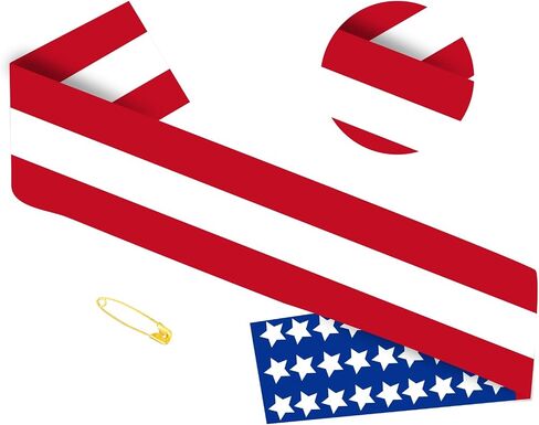 It's My Birthday - All-American Sash - (Red, White and Blue), Birthday sash, American Flag, Sashes, USA Flag, Happy Birthday Girl, Happy Birthday boy, USA, Independence Day, in Saudi Arabia