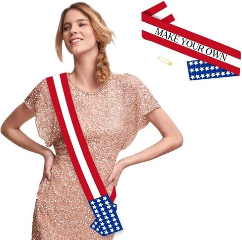 It's My Birthday - All-American Sash - (Red, White and Blue), Birthday sash, American Flag, Sashes, USA Flag, Happy Birthday Girl, Happy Birthday boy, USA, Independence Day, in Saudi Arabia