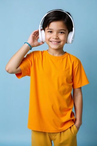 Huata Boys Girls Short Sleeve Tee T-Shirt Crewneck 2 Packs in Saudi Arabia