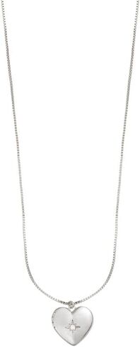 Wanderlust + Co Heart Gold Locket Chain Necklace - 14K Real Gold Plated Hypoallergenic Shower-safe Jewelry in Saudi Arabia
