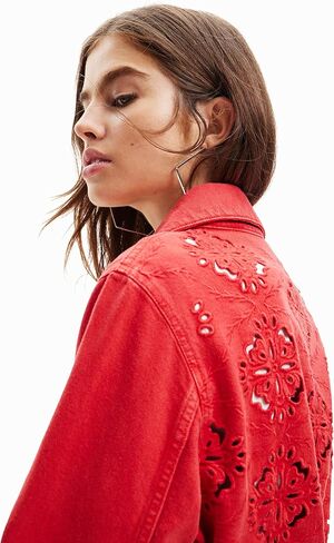 Desigual Women's Woman Denim Trucker Jacket in Saudi Arabia