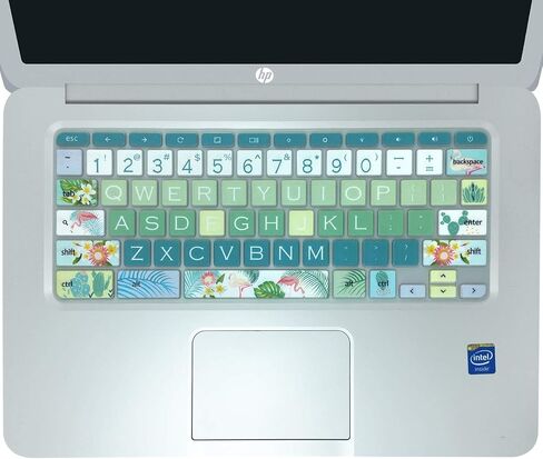 Silicon Keyboard Cover Skin for HP Chromebook 11 x360, 14-ca, 14-ak, 14-X Series - Sakura in Kuwait
