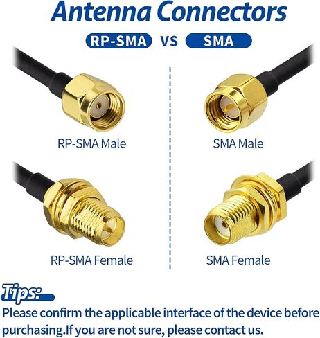 كابل تمديد هوائي BINGFU WiFi بطول 50 قدمًا RP-SMA ذكر إلى RP-SMA أنثى حاجز مزدوج محمي بخسارة منخفضة - 100 كابل لكاميرا IP لجهاز التوجيه اللاسلكي WiFi Hotspot Security in Kuwait