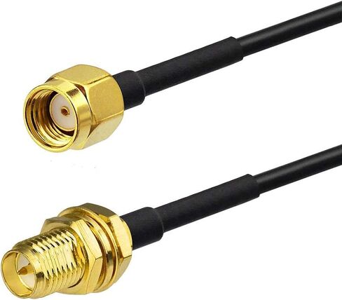 كابل تمديد هوائي BINGFU WiFi بطول 50 قدمًا RP-SMA ذكر إلى RP-SMA أنثى حاجز مزدوج محمي بخسارة منخفضة - 100 كابل لكاميرا IP لجهاز التوجيه اللاسلكي WiFi Hotspot Security in Kuwait