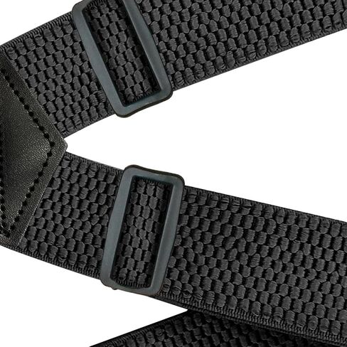 YXRIJDJ Black Men Suspenders 1.4 inch Wide X back Heavy Duty Adjustable Work Suspenders With Swivel Hooks in Saudi Arabia