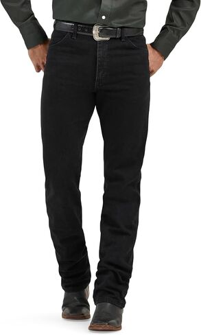 Wrangler Men's 13MWZ Cowboy Cut Original Fit Jean, Black Whiskey, 42W x 32L in Saudi Arabia
