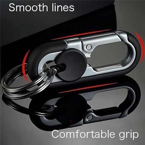 2pcs Men's Car Key Chain, Personalized Creative Stainless Steel Car Keychain for Men, Anti-Loss Heavy Duty Metal Key Ring in Saudi Arabia