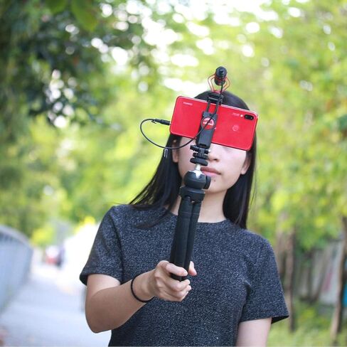 ULANZI ST-06 Camera Hot Shoe Phone Holder Flexible Phone Tripod Mount Adapter w Cold Shoe Mount for Microphone LED Light for DJI Ronin SC iPhone Samsung Canon Nikon DSLR Photography in Saudi Arabia