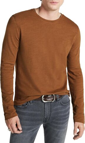 John Varvatos Men's Marlow Long Sleeve Crew in Saudi Arabia