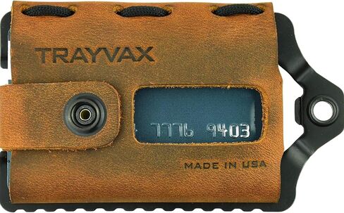Trayvax Element Wallet (Raw | Stealth Black Leather) in Kuwait