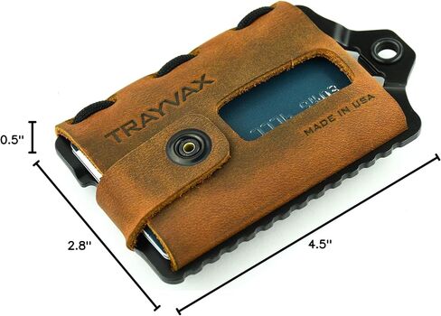 Trayvax Element Wallet (Raw | Stealth Black Leather) in Kuwait