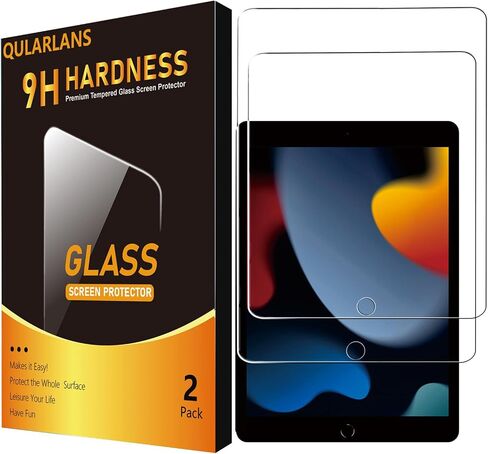 Qularlans 2 Pack Screen Protector Compatible with iPad 6th 5th Generation 9.7 Inch (Model A1822/A1823/A1893/A1954), Tempered Glass Film Guard in Saudi Arabia