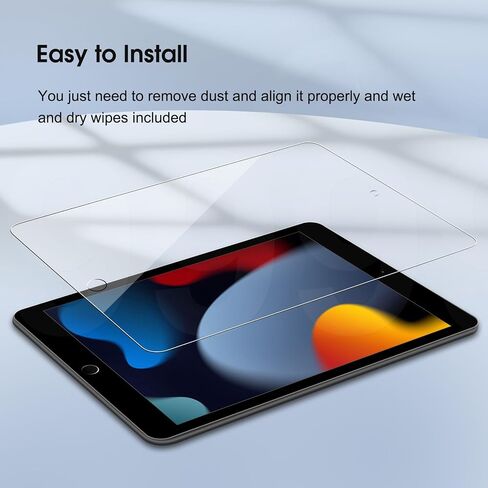 Qularlans 2 Pack Screen Protector Compatible with iPad 6th 5th Generation 9.7 Inch (Model A1822/A1823/A1893/A1954), Tempered Glass Film Guard in Saudi Arabia