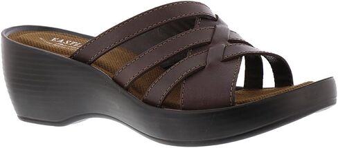 Eastland Women's Poppy Slide Sandal, Peach, 10 in Saudi Arabia