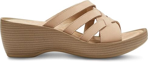 Eastland Women's Poppy Slide Sandal, Peach, 10 in Saudi Arabia