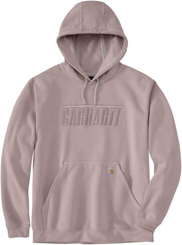 سويت شيرت Carhartt للرجال 105982 فضفاض متوسط ​​الوزن بشعار مطرز - 3X-Large عادي - أسود in Saudi Arabia