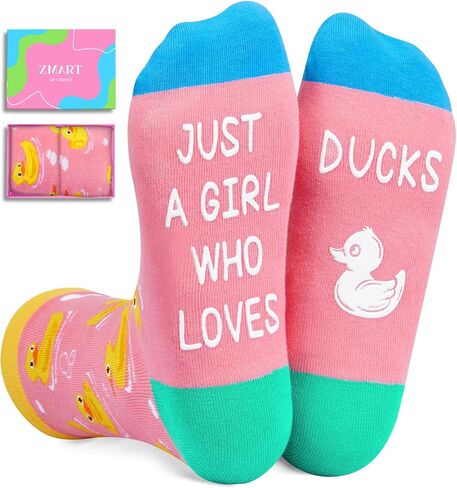 Zmart Funny Socks For Women Rubber Duck Socks Cute Duck Socks Girls, Rubber Duck Gifts Duck Lovers Gifts For Her in Saudi Arabia