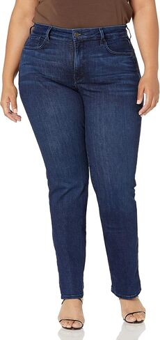 NYDJ Women's Size Marilyn Straight Ankle Jeans | Slimming & Flattering Fit, Black, 20 Plus in Saudi Arabia