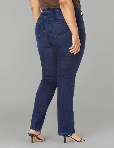 NYDJ Women's Size Marilyn Straight Ankle Jeans | Slimming & Flattering Fit, Black, 20 Plus in Saudi Arabia