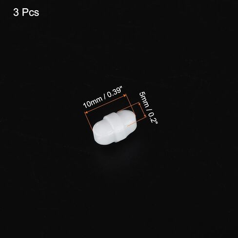 MECCANIXITY Magnetic Stirrer Mixer Stir Bar Rod 12mm(0.47") x6mm with Ring Shape PTFE Coating Magnet White for Laboratory 3Pcs in Saudi Arabia