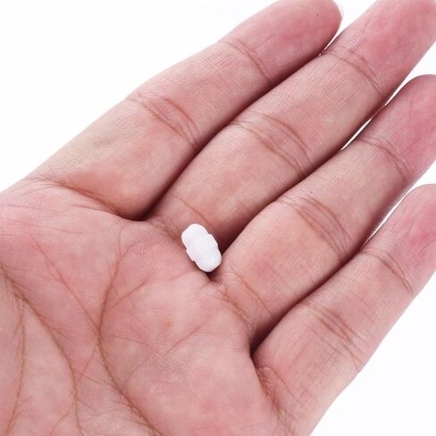 MECCANIXITY Magnetic Stirrer Mixer Stir Bar Rod 12mm(0.47") x6mm with Ring Shape PTFE Coating Magnet White for Laboratory 3Pcs in Saudi Arabia
