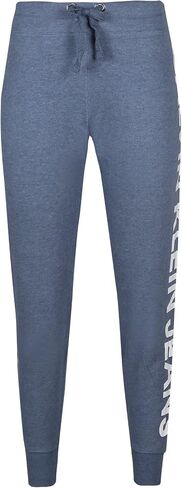 Calvin Klein Women's Cozy Fleece Jogger, Pearl Grey Heather/White Logo in Kuwait