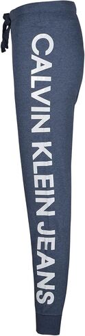Calvin Klein Women's Cozy Fleece Jogger, Pearl Grey Heather/White Logo in Kuwait