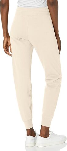 Calvin Klein Women's Cozy Fleece Jogger, Pearl Grey Heather/White Logo in Kuwait