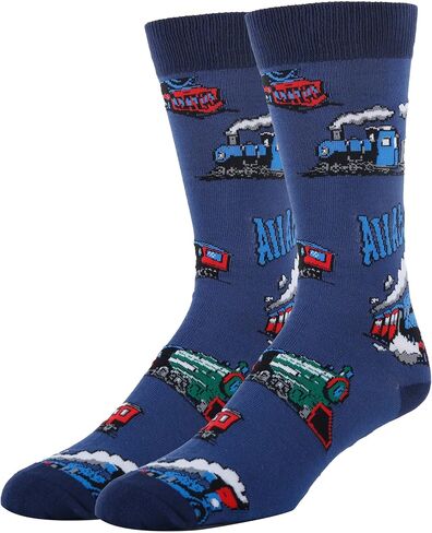 Oooh Yeah Men's Novelty Travel Transport Crew Socks, Fun Funny Sport Car Socks, Crazy Cool Casual Dress Socks in Saudi Arabia